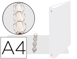 [51378E] CARPETA DE 4 ANILLAS 30MM REDONDAS EXACOMPTA DIN A4 CARTON FORRADO BLANCO