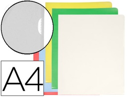 [KF01489] CARPETA DOSSIER UÑERO PLASTICO Q-CONNECT DIN A4 120 MICRAS COLORES SURTIDOS CAJA DE 100 UNIDADES