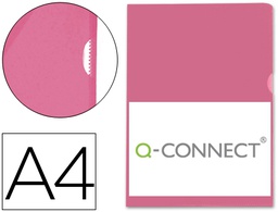 [KF01485] CARPETA DOSSIER UÑERO PLASTICO Q-CONNECT DIN A4 120 MICRAS ROJA CAJA DE 100 UNIDADES