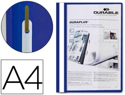 [2579-06] CARPETA DURAPLUS DIN A4 CON FASTENER AZUL DURABLE