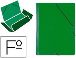 [314-V] CARPETA GOMAS SOLAPAS CARTON SARO TAMAÑO FOLIO VERDE