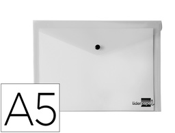 [DS21] CARPETA LIDERPAPEL DOSSIER BROCHE 34354 POLIPROPILENO DIN A5 TRANSPARENTE