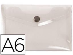 [DS37] CARPETA LIDERPAPEL DOSSIER BROCHE 44234 POLIPROPILENO DIN A6 TRANSPARENTE TRANSLUCIDO