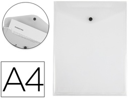 [DS12] CARPETA LIDERPAPEL DOSSIER BROCHE POLIPROPILENO DIN A4 FORMATO VERTICAL TRANSPARENTE 50 HOJAS