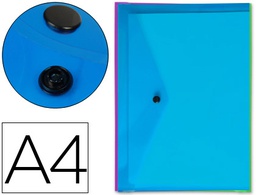 [DS51] CARPETA LIDERPAPEL DOSSIER BROCHE TRANSPARENTE DIN A4 COLORES SURTIDOS PAQUETE DE 5 RETRACTILADO