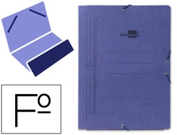 [CG02] CARPETA LIDERPAPEL GOMAS FOLIO BOLSA CARTON PINTADO AZUL