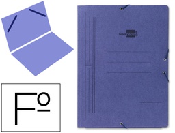 [CG03] CARPETA LIDERPAPEL GOMAS FOLIO SENCILLA CARTON PINTADO AZUL