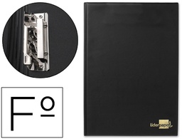 [MS02] CARPETA LIDERPAPEL MINICLIP LATERAL FOLIO PLASTICO NEGRO