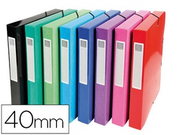 [59929E] CARPETA PROYECTOS CARTON COMPACTO EXACOMPTA DIN A4 LOMO 40 MM 600 G/M2 COLORES SURTIDOS
