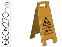 [KF04238] CARTEL PLASTICO Q-CONNECT SEÑALIZACION SUELO RESBALADIZO