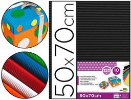 [CN14] CARTON ONDULADO LIDERPAPEL 50 X 70CM 320G/M2 NEGRO