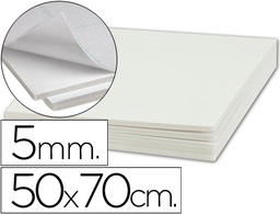 [LU07] CARTON PLUMA LIDERPAPEL BLANCO ADHESIVO 1 CARA 50X70 CM ESPESOR 5 MM