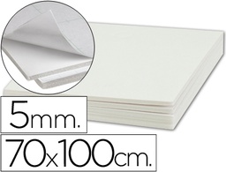 [LU09] CARTON PLUMA LIDERPAPEL BLANCO ADHESIVO 1 CARA 70X100 CM ESPESOR 5 MM