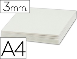 [LU12] CARTON PLUMA LIDERPAPEL BLANCO DOBLE CARA DIN A4 ESPESOR 3MM