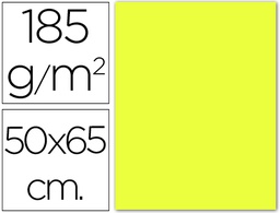[C200040220] CARTULINA CANSON 50X65 03 AMARILLO LIMON CM 185 GR -UNIDAD-