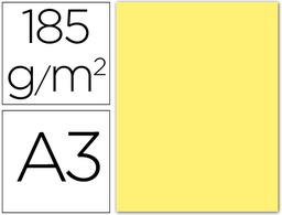 [C200040183] CARTULINA CANSON DIN A3 04 AMARILLO CANARIO 185 GR -UNIDAD-