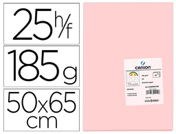 [C200040225] CARTULINA CANSON 50X65 10 ROSA CM 185 GR -UNIDAD-