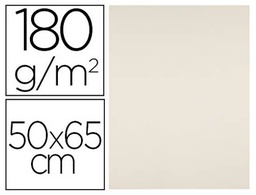 [CX62] CARTULINA LIDERPAPEL 50X65 CM 180G/M2 CREMA PAQUETE DE 25 HOJAS