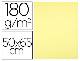 [CT34] CARTULINA LIDERPAPEL 50X65 CM 180 GR AMARILLO MEDIO UNIDAD