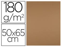 [CT43] CARTULINA LIDERPAPEL 50X65 CM 180 GR MARRON ESCOLAR UNIDAD