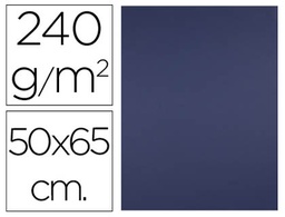 [CX81] CARTULINA LIDERPAPEL 50X65 CM 240G/M2 AZUL ZAFIRO PAQUETE DE 25 HOJAS