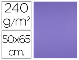 [CX95] CARTULINA LIDERPAPEL 50X65 CM 240G/M2 PURPURA PAQUETE DE 25 HOJAS