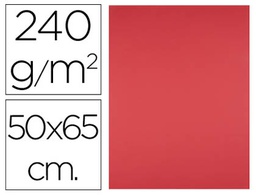 [CX11] CARTULINA LIDERPAPEL 50X65 CM 240G/M2 ROJO