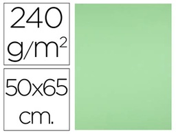 [CX41] CARTULINA LIDERPAPEL 50X65 CM 240G/M2 VERDE PISTACHO