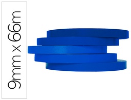 [KF10854] CINTA ADHESIVA Q-CONNECT 66 MT X 9 MM AZUL PARA CERRAR BOLSAS