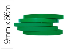 [KF10855] CINTA ADHESIVA Q-CONNECT 66 MT X 9 MM VERDE PARA CERRAR BOLSAS