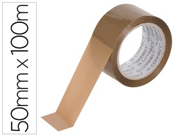 [KF11445] CINTA ADHESIVA Q-CONNECT POLIPROPILENO HAVANA 100 MT X 50 MM PARA EMBALAJE