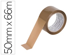 [KF27010] CINTA ADHESIVA Q-CONNECT POLIPROPILENO HAVANA 66 MT X 50 MM PARA EMBALAJE