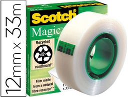 [70005258721] CINTA ADHESIVA SCOTCH MAGIC INVISIBLE 33 MT X 12 MM