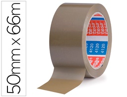 [04120-00042-00] CINTA ADHESIVA TESA PVC COLOR MARRON 66 MT X 50 MM PARA EMBALAJE