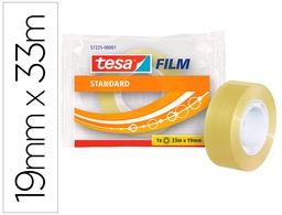 [57225-00001-02] CINTA ADHESIVA TESA STANDARD 33 MT X 19 MM