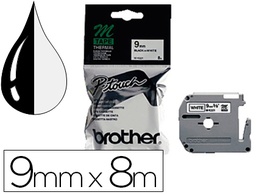 [MK-221BZ] CINTA BROTHER MK-221 BLANCO-NEGRO 9MM LONGITUD 8 MT