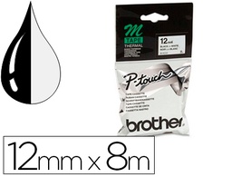 [MK231BZ] CINTA BROTHER MK-231 BLANCO-NEGRO 12MM LONGITUD 8 MT