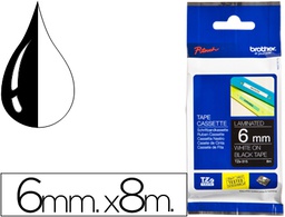 [TZE315] CINTA BROTHER TZE315 NEGRO-BLANCO 6MM LONGITUD 8MT