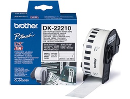 [DK-22210] CINTA DE PAPEL CONTINUO BROTHER DK-22210 PARA IMPRESORAS QL -29MMX30,48MTS-