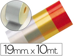 [880205] CINTA FANTASIA 10 MT X 19 MM PLATA