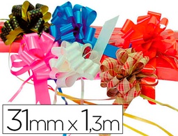 [400115] CINTA PARA HACER LAZOS ORO 130 CM X 31 MM UNIDAD