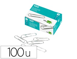 [LI03] CLIPS LIDERPAPEL Nº2 LABIADOS 33 MM CAJA DE 100 UNIDADES