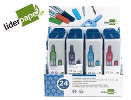 [MP12] COMPAS LIDERPAPEL CON MANGO EXTRA SOFT COLORES SURTIDOS