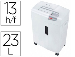 [1057121] DESTRUCTORA DE DOCUMENTOS HSM SHREDSTAR X13 CAPACIDAD DE CORTE 13 H EN PARTICULAS DESTRUYEGRAPAS CLIPS CD Y TARJETAS