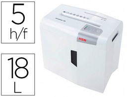 [1043121] DESTRUCTORA DE DOCUMENTOS HSM SHREDSTAR X5 CAPACIDAD DE CORTE 5 H EN PARTICULAS DESTRUYE GRAPAS CLIPS CD Y TARJETAS