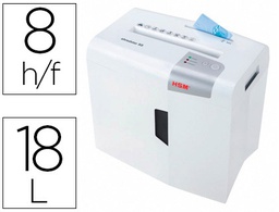 [1044121] DESTRUCTORA DE DOCUMENTOS HSM SHREDSTAR X8 CAPACIDAD DE CORTE 8 H EN PARTICULAS DESTRUYE GRAPAS CLIPS CD Y TARJETAS