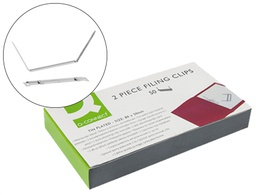 [KF26083] ENCUADERNADOR FASTENER Q-CONNECT PLATEADO CAJA DE 50 UNIDADES