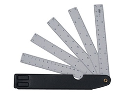 [13001] ESCALA PARDO ABANICO 10 ESCALAS 15 CM CON ESTUCHE SIMILPIEL