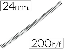 [KF04436] ESPIRAL METALICO Q-CONNECT 64 5:1 24MM 1,2MM CAJA DE 100 UNIDADES