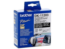 [DK11203] ETIQUETA ADHESIVA BROTHER DK11203 -TAMAÑO 17X87 MM PARA IMPRESORAS DE ETIQUETAS QL -300 ETIQUETAS-